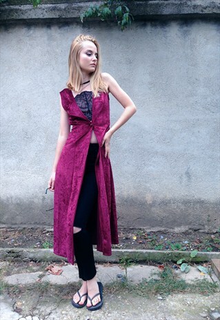 BURGUNDY VELVET DRESS