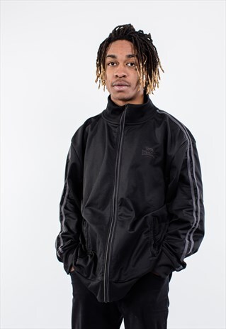 VINTAGE LONSDALE TRACK TOP IN BLACK