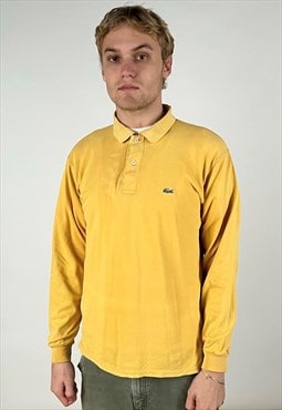 Vintage Lacoste Rugby Shirt Men's Yellow