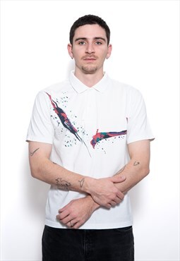 Vintage Hugo Boss 90s Tennis Graphic Polo Shirt