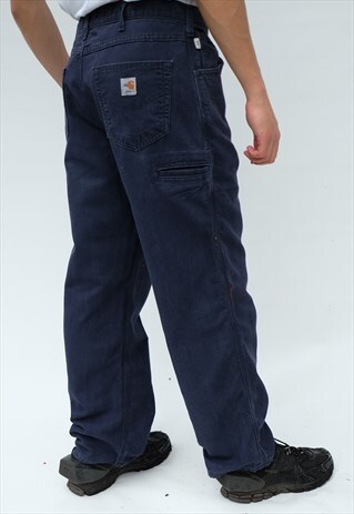 carhartt carpenter blue jeans
