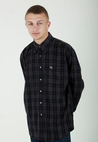 RARE 1980S BURBERRY LONDON NOVA CHECK SHIRT