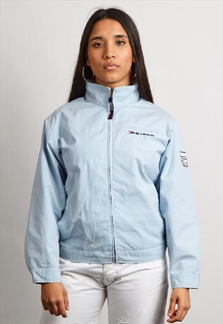 VINTAGE 90'S TOMMY HILFIGER LIGHT BLUE JACKET