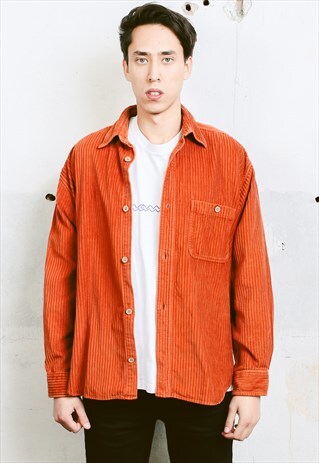 VINTAGE 90S THICK CORDUROY SHIRT