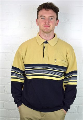 VINTAGE 90'S 1/4 BUTTON SWEATSHIRT