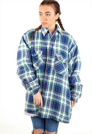 VINTAGE SHERPA LINED FLANNEL JACKET J2678