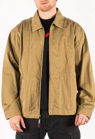 VINTAGE BROWN TOMMY HILFIGER HARRINGTON JACKET
