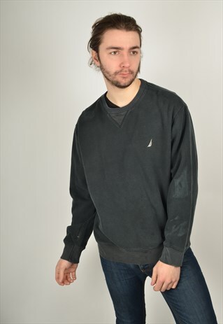 VINTAGE NAUTICA SWEATSHIRT JUMPER BLACK