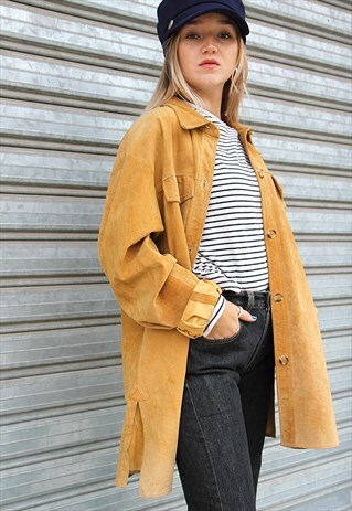 REAL SUEDE LIGHT TAN CASUAL JACKET