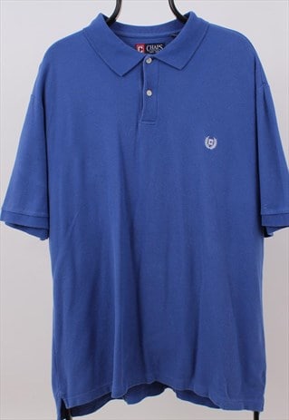 VINTAGE MENS CHAPS RALPH LAUREN BLUE POLO SHIRT