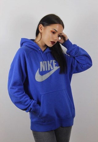 VINTAGE ROYAL BLUE NIKE HOODIE