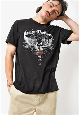 HARLEY DAVIDSON black colour t-shirt men's Short sleeve