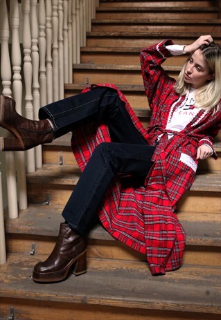RARE VINTAGE CHRISTIAN DIOR CHECKED KIMONO
