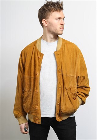 VINTAGE SUEDE BOMBER JACKET