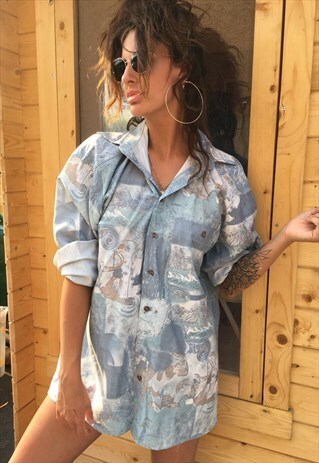 OVERSIZED RETRO 90S 80S VINTAGE UNISEX FESTIVAL SHIRT