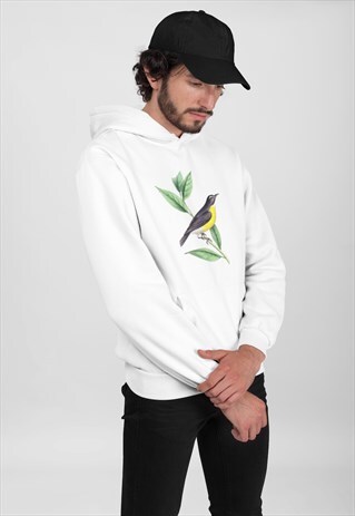 HARRIS COUTURE BIRD HOODIE WHITE