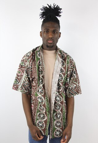 VINTAGE PATTERNED SHORT SLEEVE SHIRT