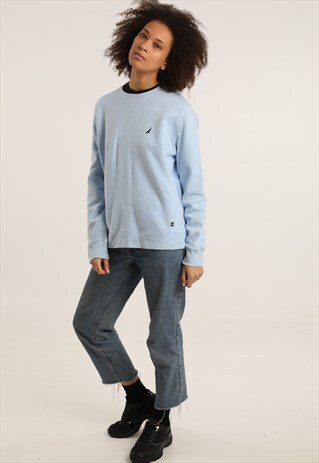 VINTAGE NAUTICA EMBROIDERED LOGO SWEATSHIRT