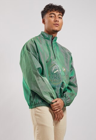 VINTAGE 1/4 ZIP WINDBREAKER JACKET