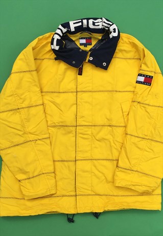 tommy hilfiger yellow coat