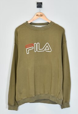 Vintage 1990's Fila Sweatshirt Brown XLarge
