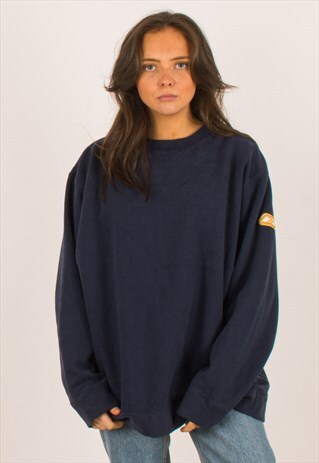 VINTAGE NAVY REEBOK SWEATSHIRT CREWNECK LARGE