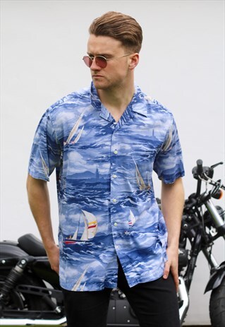 NAUTICA USA CHOPPY SEAS SAILING SHIRT