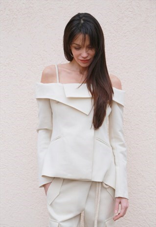 BLAZER/ALL SEASON COAT/CASUAL JACKET/OFF SHOULDER/F1550
