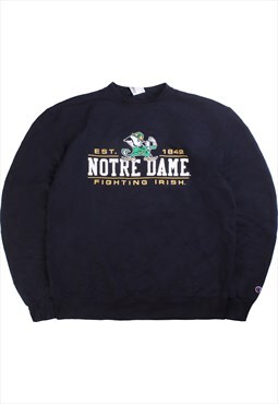 Vintage  Champion Sweatshirt Notre Dame Fighting Irish Black