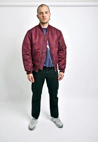 maroon colour bomber jacket