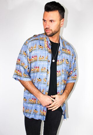 VINTAGE POLO PRINT SHIRT