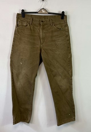 Brown Carhartt Workwear Trousers Carpenter 38 x 30