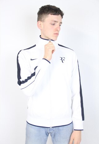 VINTAGE 90'S NIKE WHITE SPORTS JACKET
