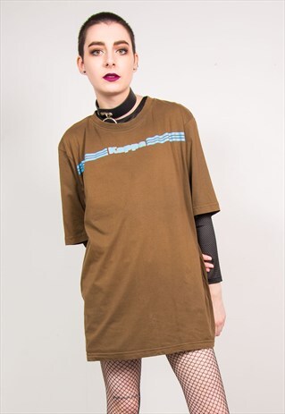 KAPPA VINTAGE 90'S BROWN SPORTS T-SHIRT