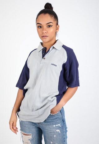 VINTAGE ADIDAS POLO T-SHIRT T479