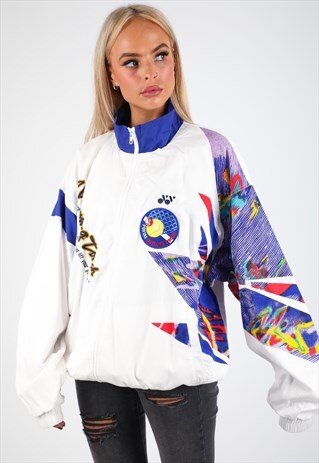VINTAGE UNBRANDED TRACK JACKET J433