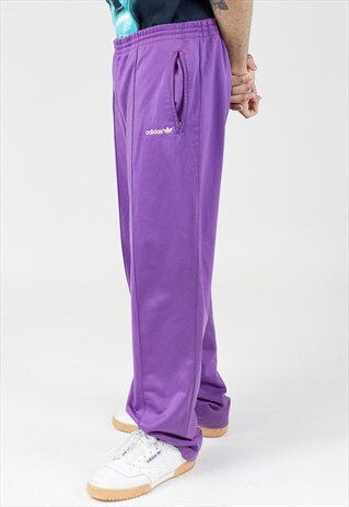 VINTAGE 90S ADIDAS PURPLE TRACKSUIT BOTTOMS