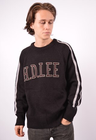 VINTAGE LEE JUMPER SWEATER BLACK
