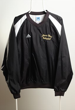Vintage Sportswear Zipless V-Neck Shell Jacket Black White