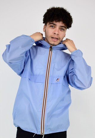 VINTAGE 90'S BLUE K-WAY FESTIVAL JACKET