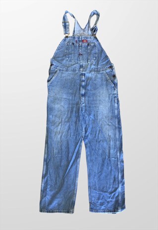 VINTAGE DICKIES LONG DENIM DUNGAREES / OVERALLS