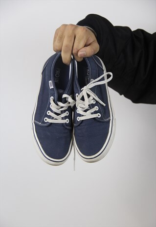 VINTAGE VANS NAVY TRAINERS