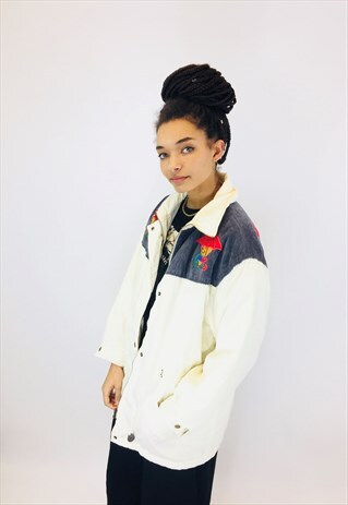 VINTAGE 80S CREAM PUFFER COAT