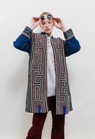 VINTAGE 90S REVERSIBLE TRADITIONAL MULTICOLOR JACKET UNISEX