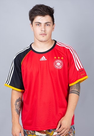 GERMANY 2005-07 RED AWAY REPLICA SHIRT