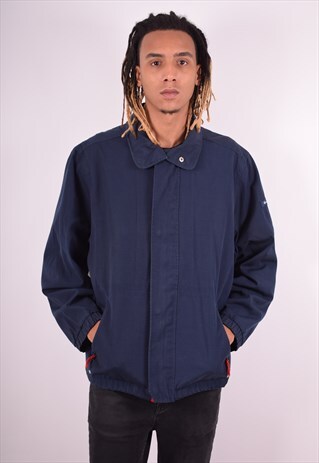 CHAMPION MENS VINTAGE JACKET LARGE NAVY BLUE 90S
