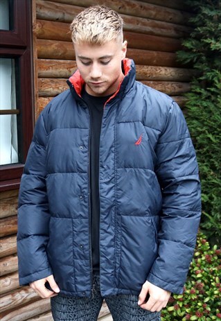 NAVY NAUTICA PUFFER