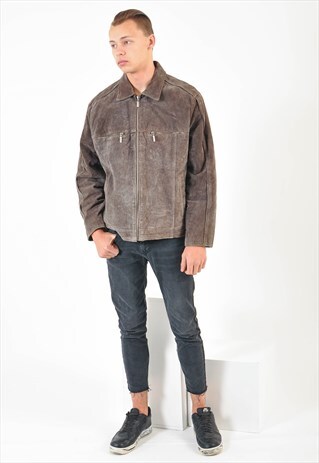 VINTAGE 90S SUEDE LEATHER JACKET