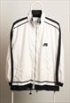 Vintage Mizuno Sportswear Suit Shell Jacket Logo White M