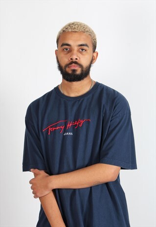 VINTAGE TOMMY HILFIGER T-SHIRT BLUE